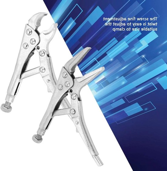 Dailygoods- Lock Clamp Set 2 Stuks - Handgereedschap - Tuingereedschap - Verstelbaar - Staal - Duurzaam - Klem van Dailygoods — afbeelding 5