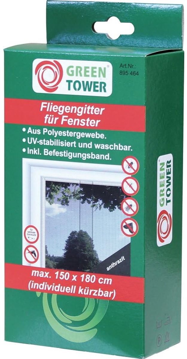 Hor 150X180 antraciet raam