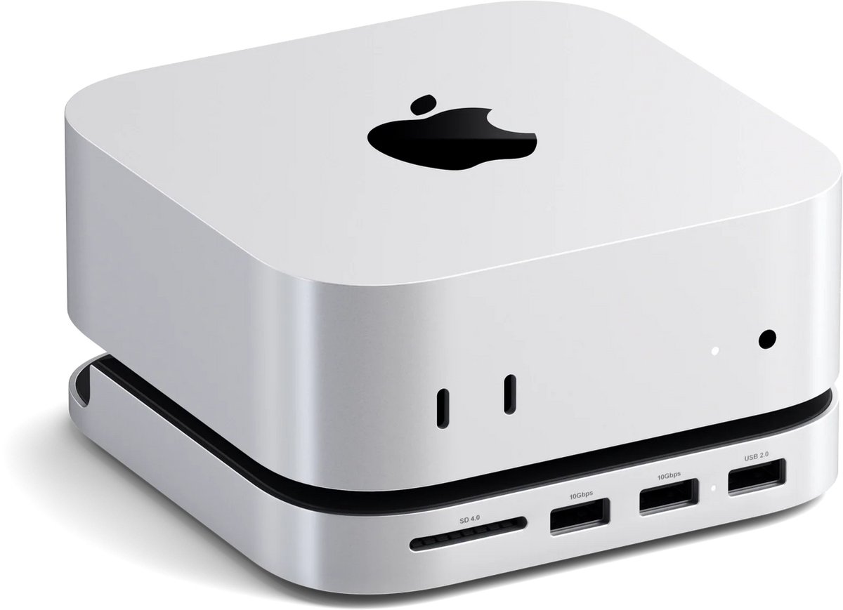 Satechi USB-C Mac Mini M4 Stand & Hub met SSD slot