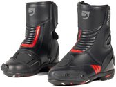 DXR Halfhoge motorlaarzen - Code Evo Short - Zwart/Rood - 44