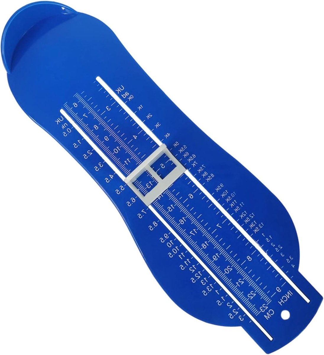 Professionele Voetmeter voor Kinderen, Nauwkeurige Schoenmaatbepaling, Ideaal voor Groeiende Voeten en Comfortabele Schoenen, Blauw