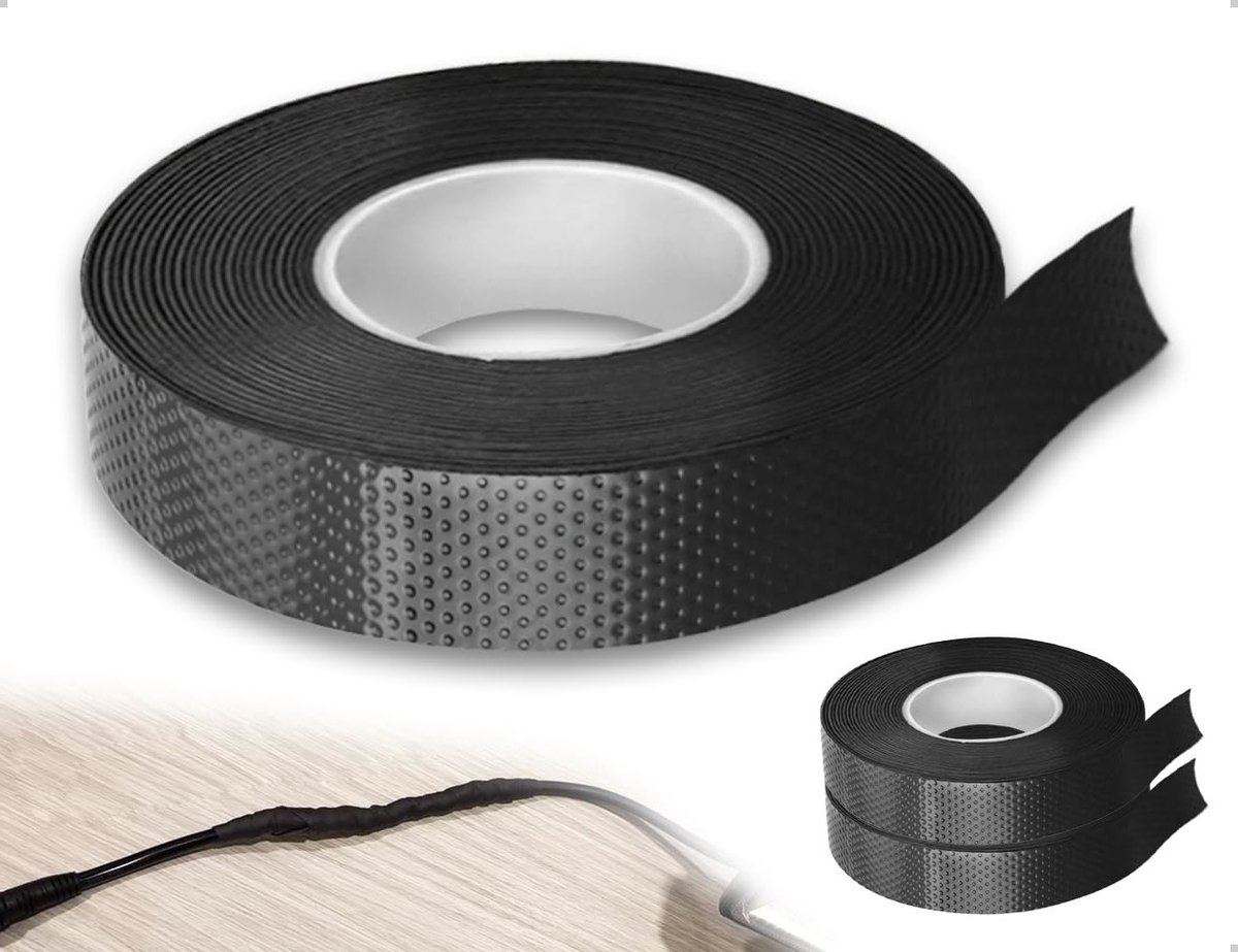 Zelfdichtende isolatietape - 2 stuks waterdicht voor noodreparaties, kabelisolatie en verzegeling (zwart)