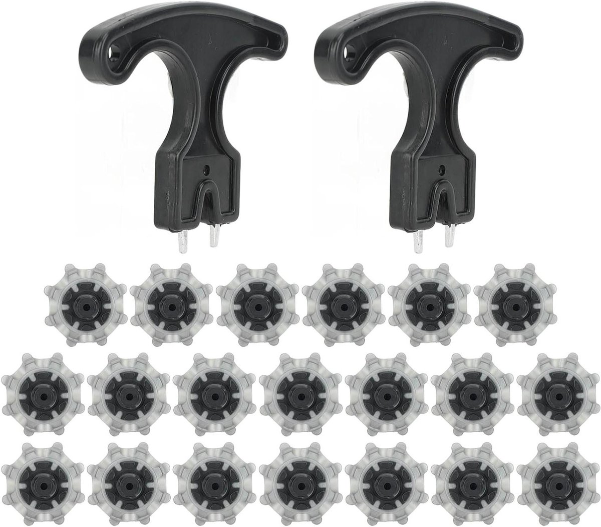 20 Stuks Golf Schoen Spikes, Antislip Golf Cleats Vervangingen met Nageltrekker voor Optimale Grip en Stabiliteit op de Golfbaan