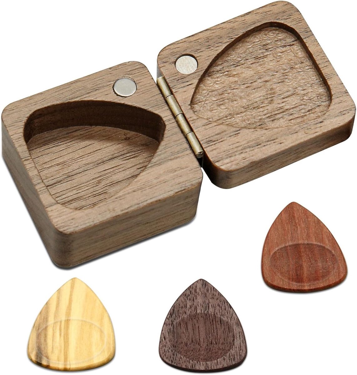 Persoonlijke Gitaar Plectrums met Etui, Uniek Cadeau voor Muziekliefhebbers, Vrienden en Familie