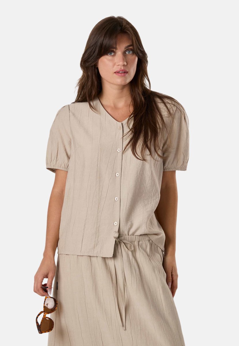 Seaside Savannah Crinkle Blouse – Damesblouse – Maat 42
