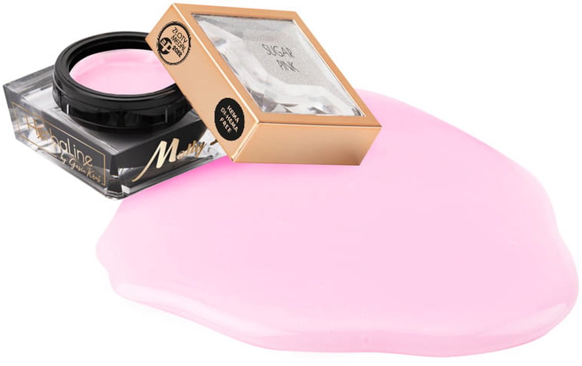 MollyLac HerbaLine - Bouwgel voor Nagels - Sugar Pink - HEMA/Di-HEMA Vrij - 5g