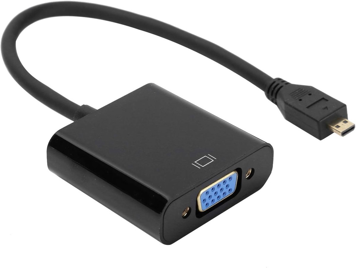Oxygen-vrij Koper Micro HDMI naar VGA Video Converter voor Raspberry Pi 4 - Betrouwbare Video-adapter voor Hoge Kwaliteit Beeldweergave en Gemakkelijk Gebruik
