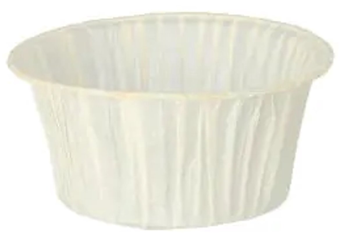 2500 Muffin bakvormpje Ø 5 cm · 3,2 cm wit