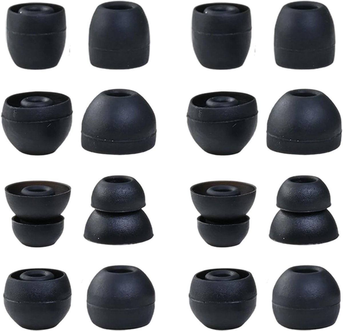 Siliconen Vervangende Oorkussens voor Hoofdtelefoons - 8 Paar in Diverse Maten 10mm, 12mm, 13mm, 14mm