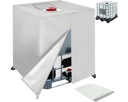 Watertank beschermkap 1000 liter: UV-beschermfolie, afdekking voor IBC-container, 120 x 100 x 116 cm, accessoires voor watertanks