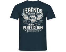 Legends Are Born In 1966 | Verjaardag Cadeau 60 Jaar T-Shirt Heren