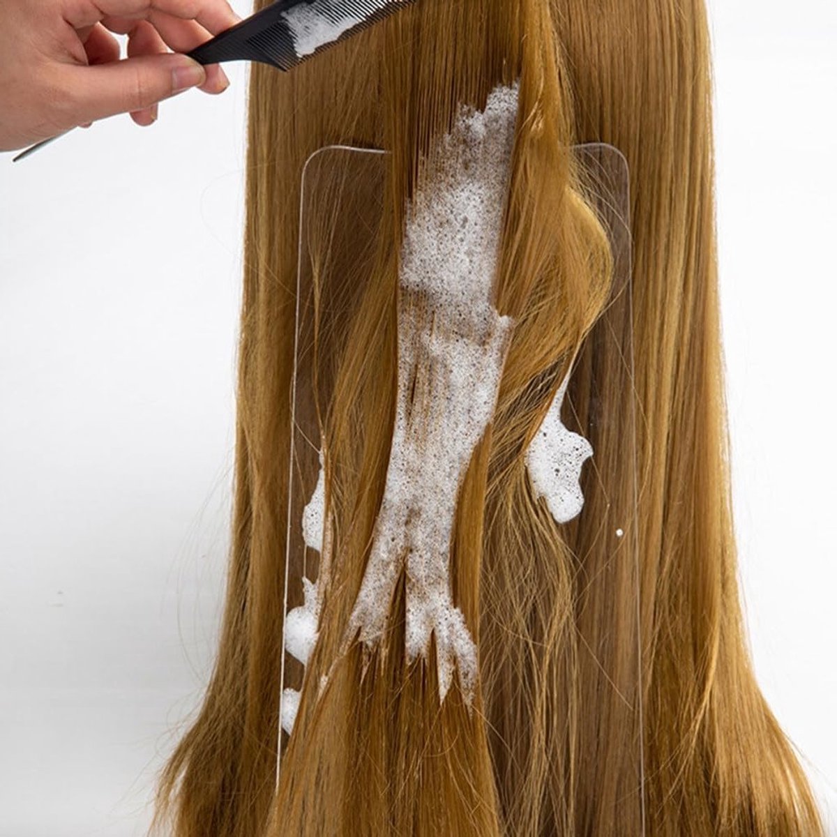 Transparante Plastic Sweep Board voor Haarkleur Markering - Kleurpalet voor Kapsalon en Thuisgebruik
