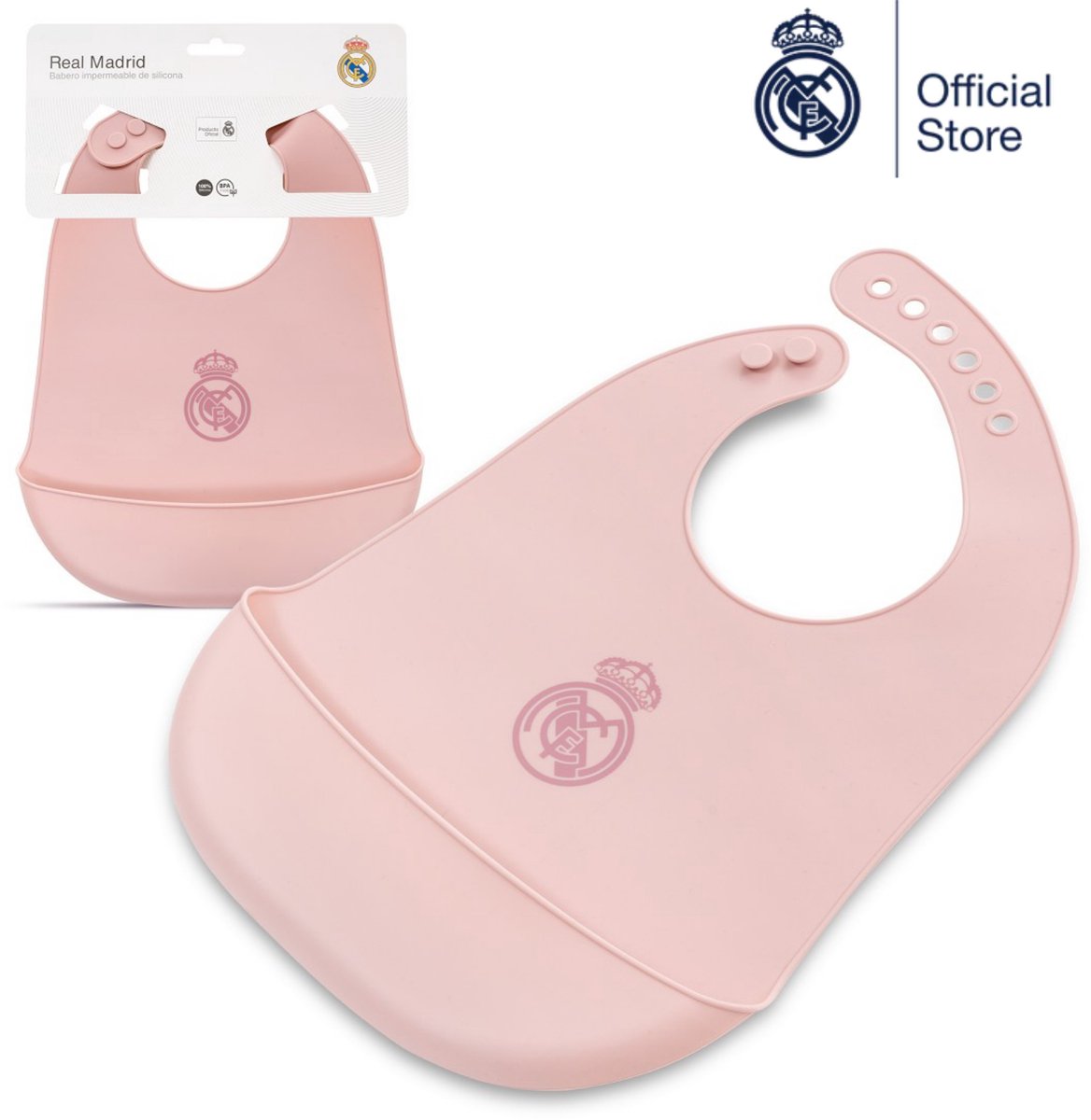 REAL MADRID™ Baby slab | Roze | 0+ jaar | BPA-vrij