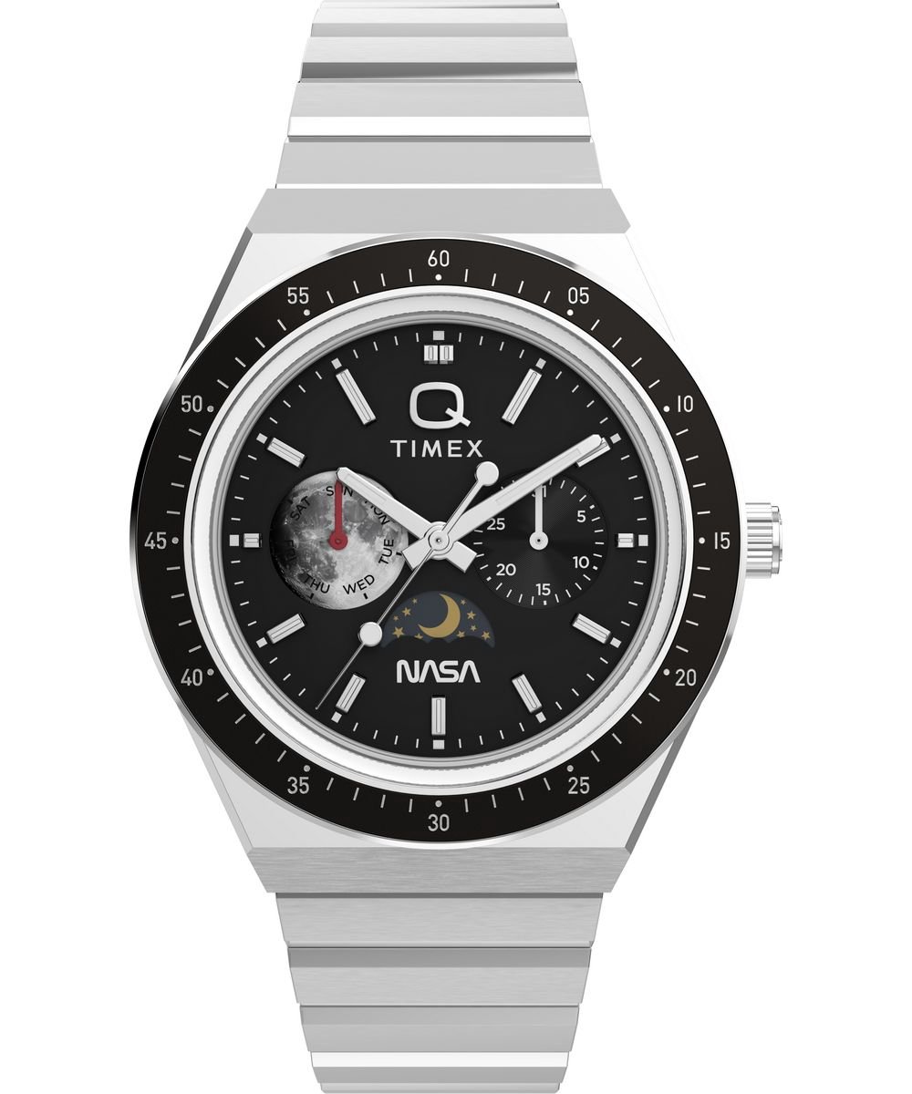 Timex Q Vintage-Inspired TW2Y56700 Horloge - Staal - Zilverkleurig - Ø 40 mm