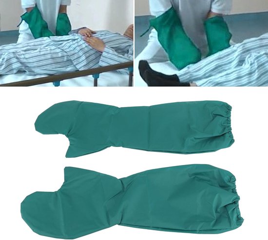 Herbruikbare omkeerbare glijhandschoenen voor ouderen en gehandicapten - Wasbaar, Veiligheidsassistentie, Comfortabel en Ondersteunend (2 stuks) — afbeelding 3