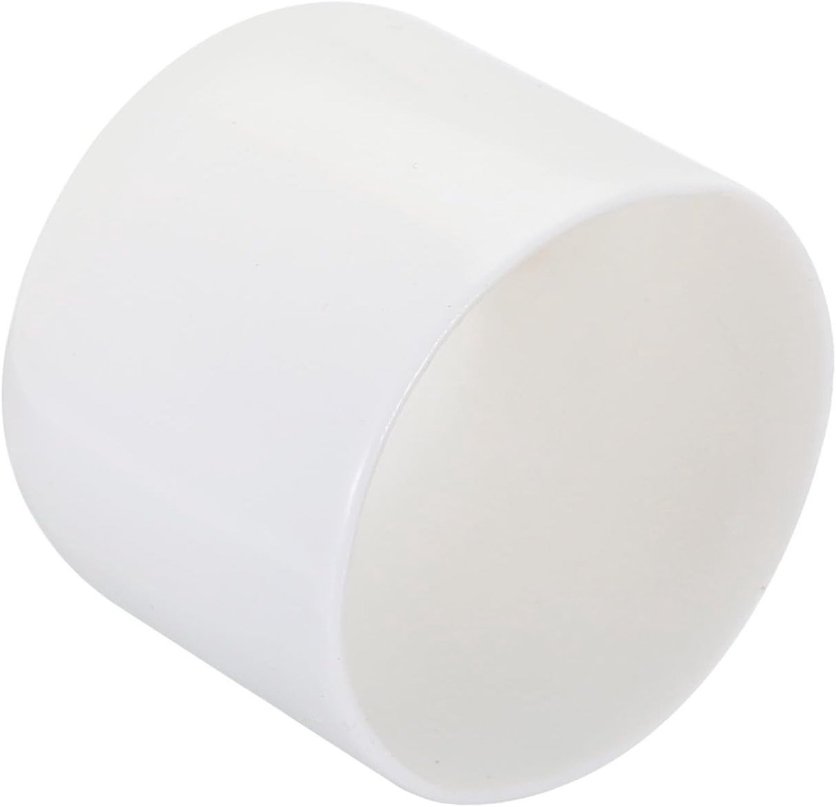 Rubber eindkappen 4 stuks, 40mm binnendiameter, ronde vinyl buis, schroefdop bescherming, witte kappen voor veilig gebruik