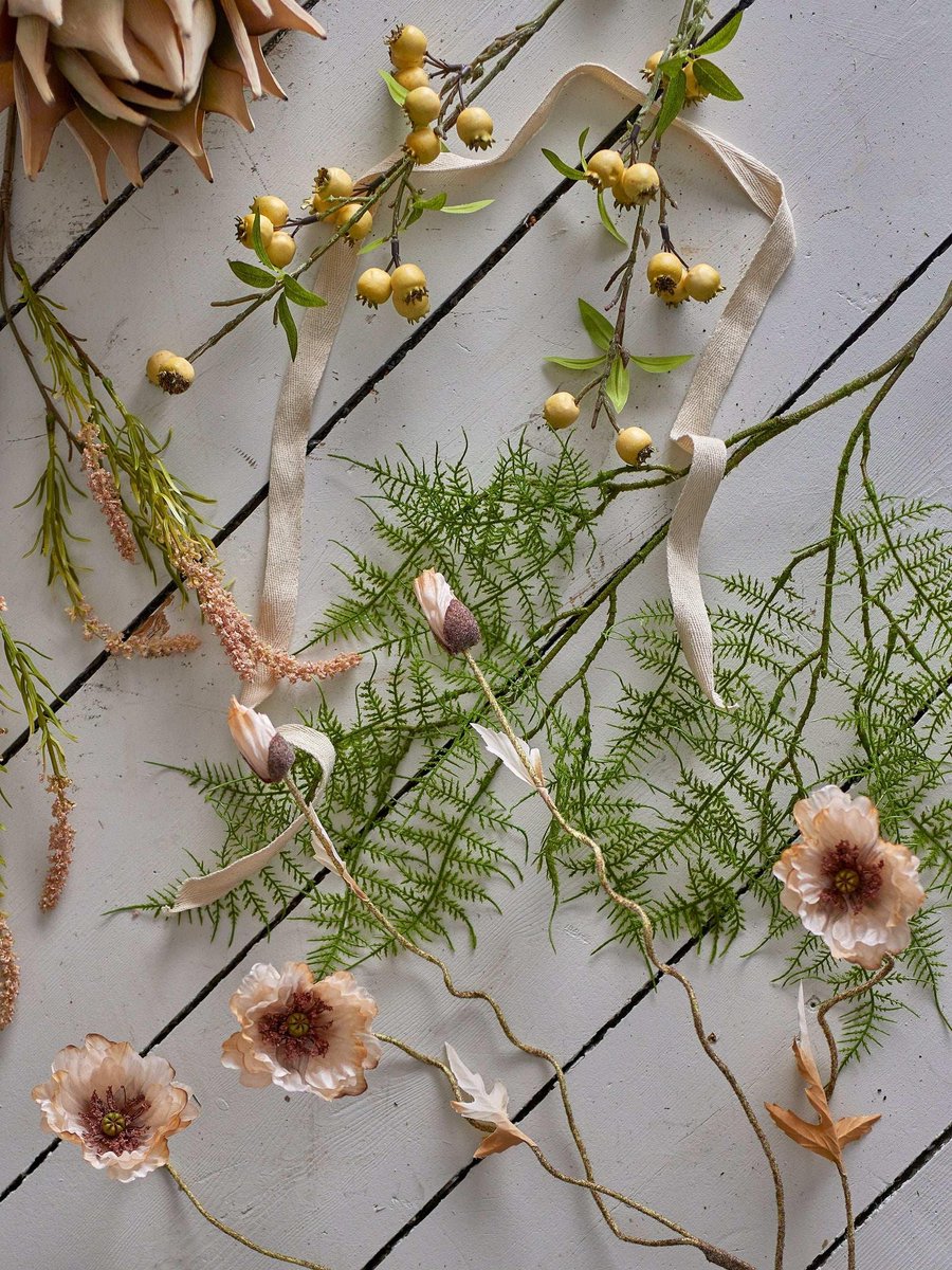 Hawthorn Branch, Yellow, Artificial Flowers — cadeau in Wonen & Interieur - foto 2