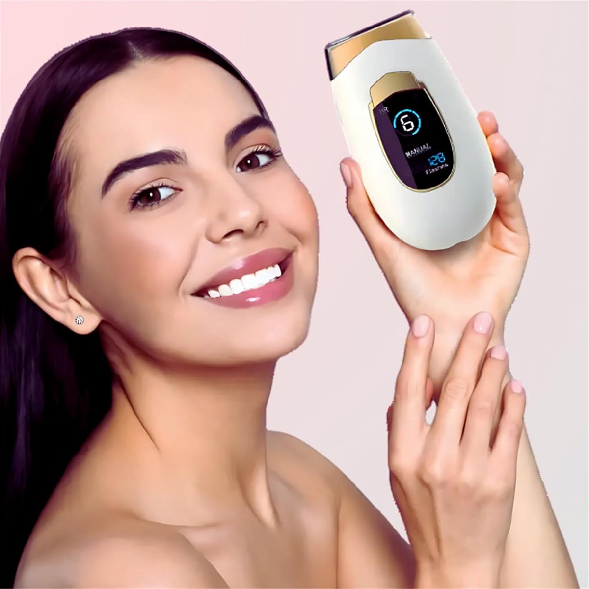 HORCONDORM S.R.L. Epilator met gepulseerd licht, 2.0 epilator, IPL 2 in 1, epilator, IPL, laser ontharing voor vrouwen, mannen, gezicht, bikini, lichaam thumbnail 3