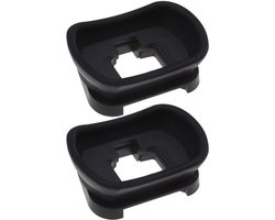 camera-oogschelp, oculair zoeker, bescherming - vervanging van siliconen en ABS - compatibel met Nikon Z5, Z6, Z6II, Z7, Z7II - zwart - 2 stuks