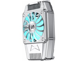 VHV - Telefoonkoeler - USB telefoon ventilator - USB oplaadbaar - 300 mAh - met clip - voor streaming, gaming, videobellen, bureau