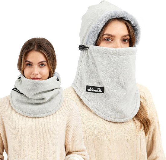 Winterse Balaclava voor Mannen en Vrouwen - Winddichte Fleece Hoofdbedekking en Sjaal voor Skiën, Fietsen en Buitenactiviteiten