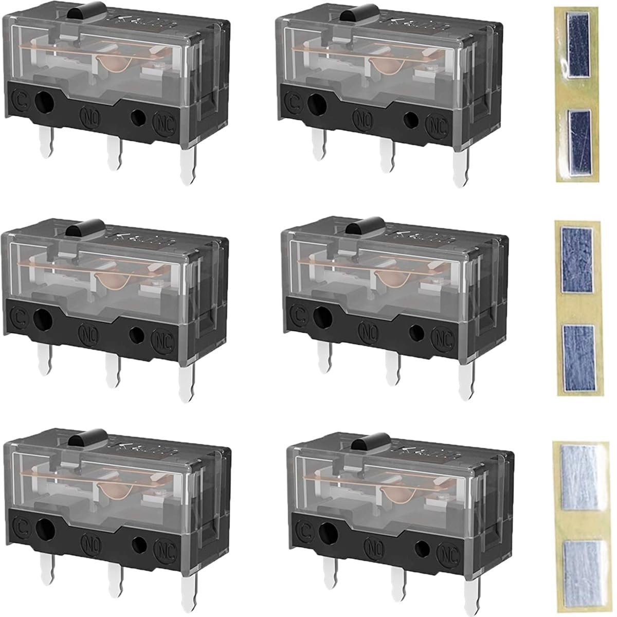 6 stuks Precisie Micro Schakelaars voor Gaming Muis Reparatie en Vervanging