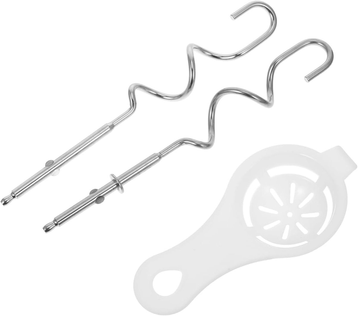 Set van 1 Mixer Accessoires met Deeg Kneedhaak, Vervangende Onderdelen voor Keukenmixers, RVS Handgereedschap