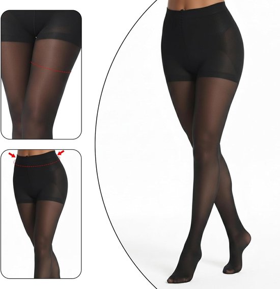 Dames Compressiekousen, Shaping Tights voor Ondersteuning en Comfort, 2 Paar voor Optimale Pasvorm — afbeelding 3