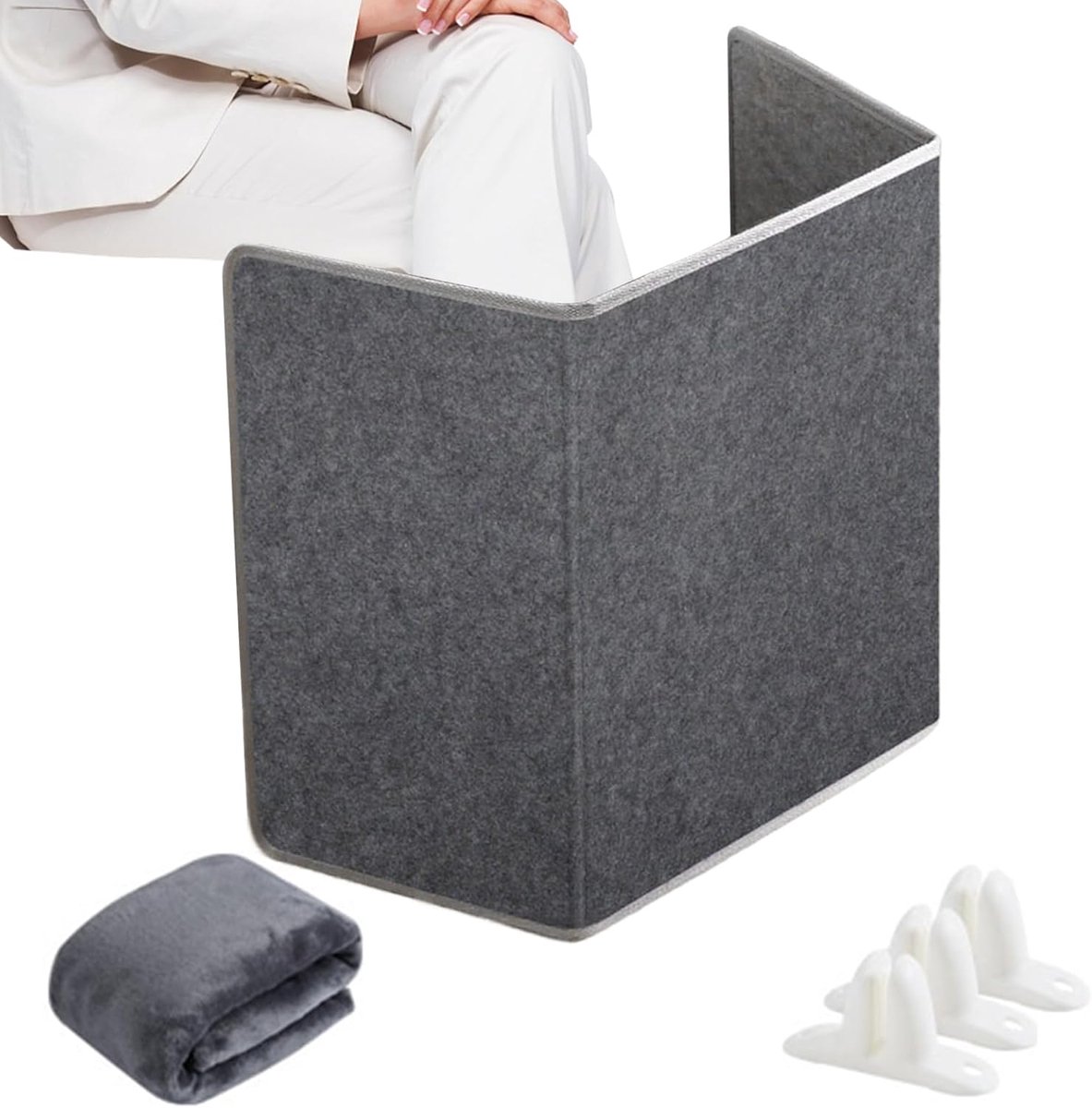 Opvouwbare Verwarming - Elektrische Voetverwarmer - Warmte Onder Bureau - Automatische Uitschakeling - 95.5x52cm
