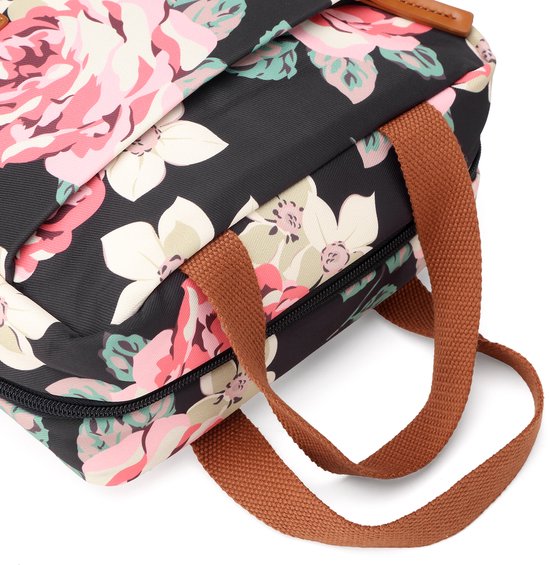 Brisby 4 Laags Geïsoleerde Koeltas - Lunchtas - Kolftas 4 liter - Bloemetjes van Brisby — afbeelding 3