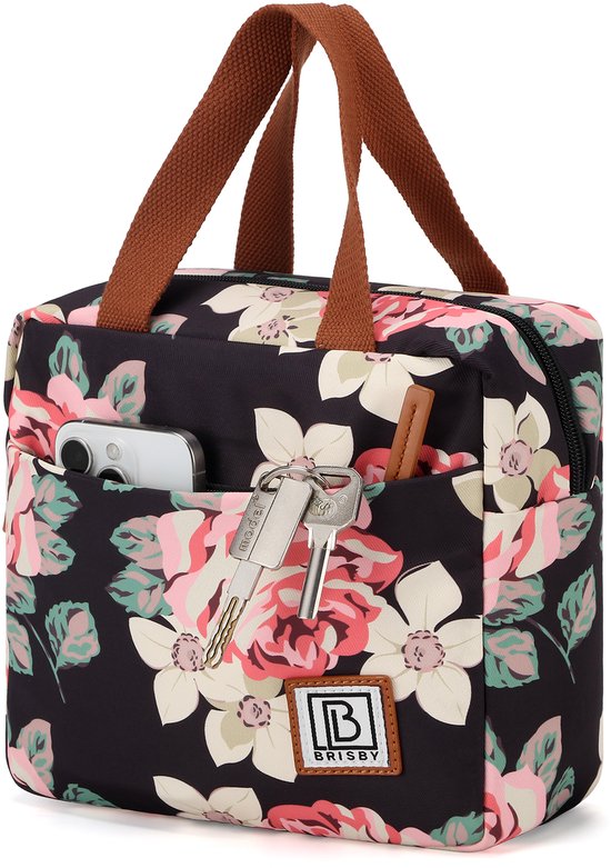Brisby 4 Laags Geïsoleerde Koeltas - Lunchtas - Kolftas 4 liter - Bloemetjes van Brisby — afbeelding 2