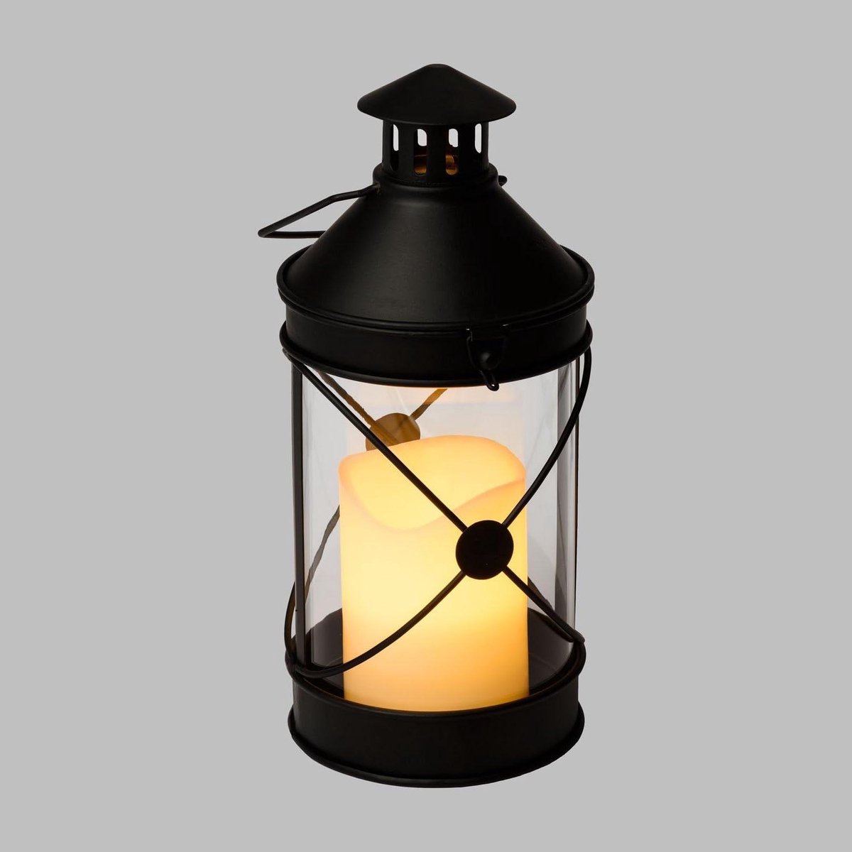 Cilindrische Lantaarn - Decoratieve Kaarslamp - Sfeerverlichting Creëren - Met Afstandsbed