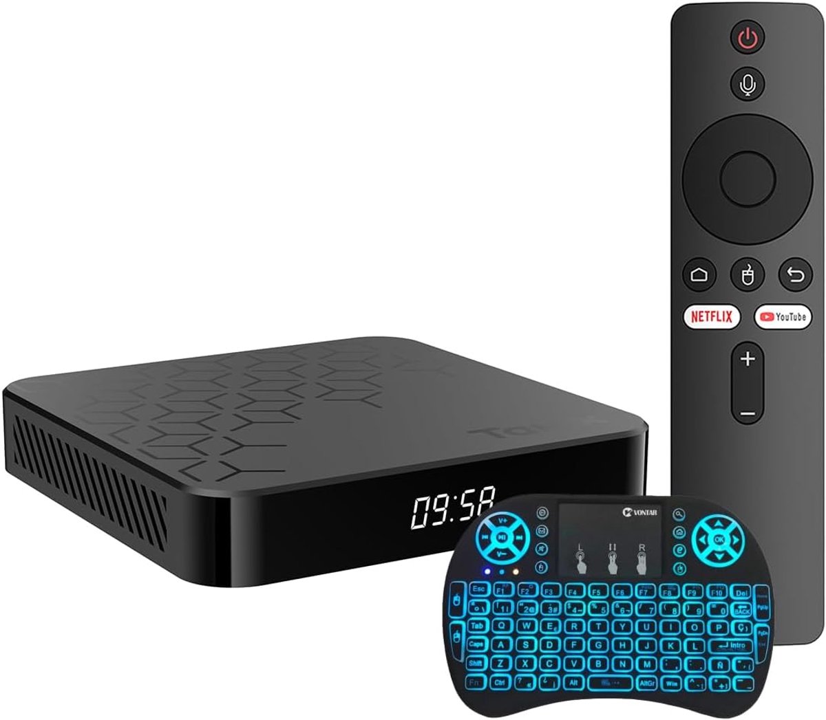 Android TV Box - Mediastreamer Smart TV - Films en Series - Dual Wifi 6 Bluetooth 5.0