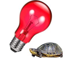 Reptiel Warmte Lamp - Terrarium Verlichting - Natuurlijk Gedrag - UVA Ondersteuning - 4.2x2.9 Inch - Rood/Blauw