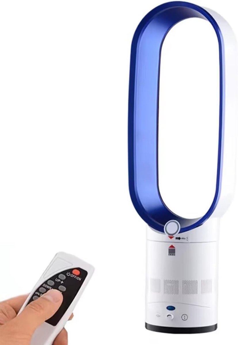 Moderne Torenventilator - Bladloze Ventilator - Verkoeling Thuis Kantoor - Traploze Windsnelheid - 90 Graden Oscillatie - Zilver