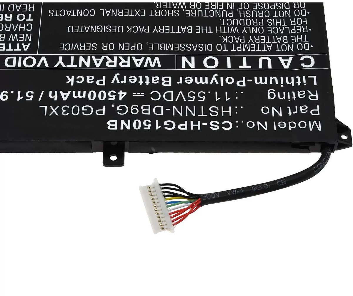 Accu geschikt voor laptop HP Pavilion Gaming 15/ type HSTNN-DB9G / PG03XL (let goed op design!) - 11.55V - 4500 mAh