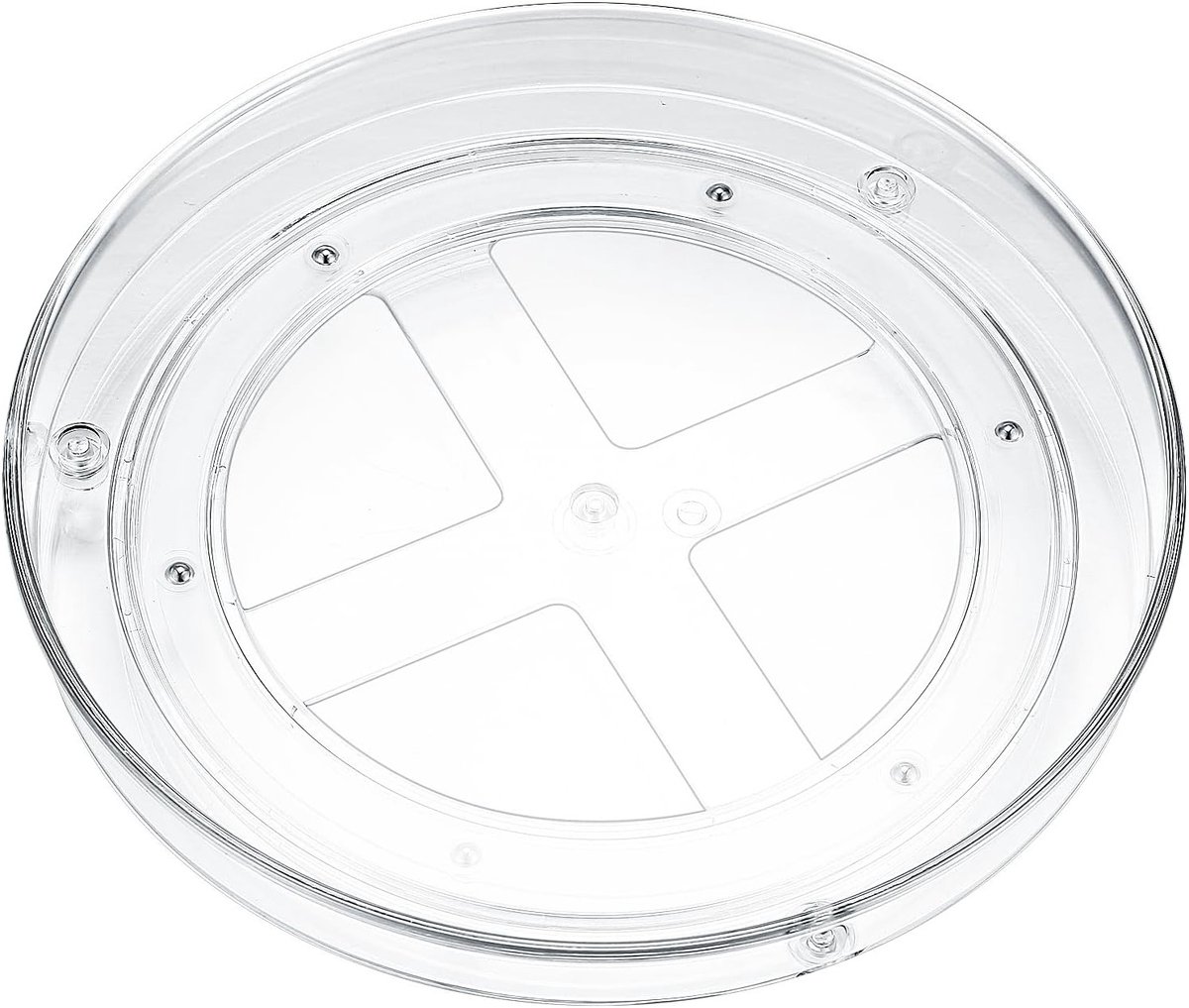 Draaiplateau voor Keuken, Organiser voor Specerijen, Rotating Keukenrek, 23.5 x 3.5 cm, Ideaal voor Koelkast en Keukenopslag, Handig en Ruimtebesparend