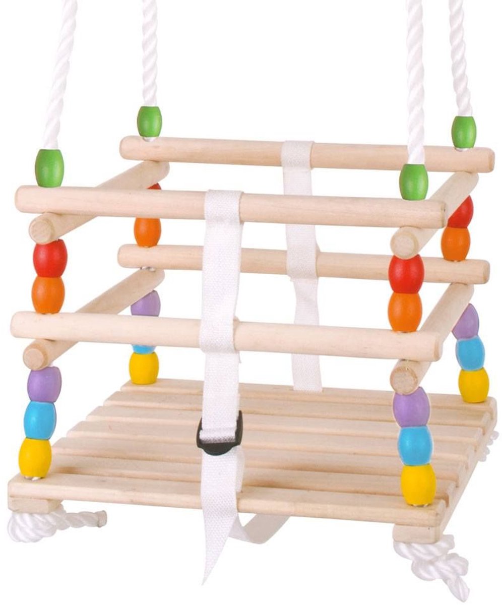 Houten Peuterschommel - BIGJIGS - Schommel Hout — afbeelding 4