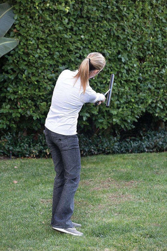 Golf Swing Trainer - Power Position Trainer - Golfslag Verbeteren - Tweekleurige Uitlijning Buizen - 1.2 kg - Zwart van GOLF — afbeelding 4