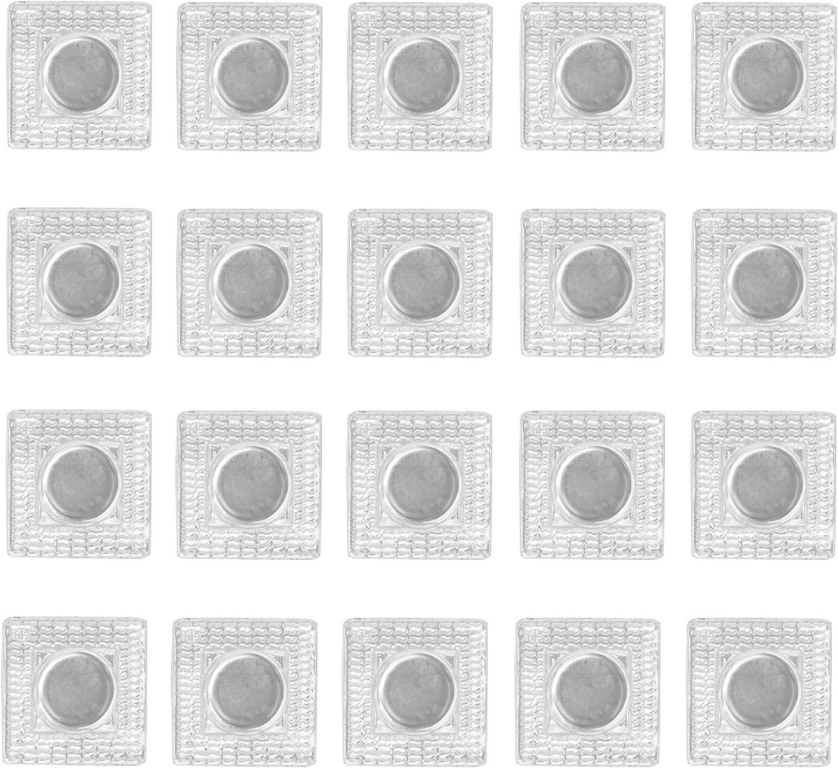 20 Paar Onzichtbare Magnetische Knopen voor Handwerk, Kleding en Tasontwerp - 15 mm voor DIY Creaties