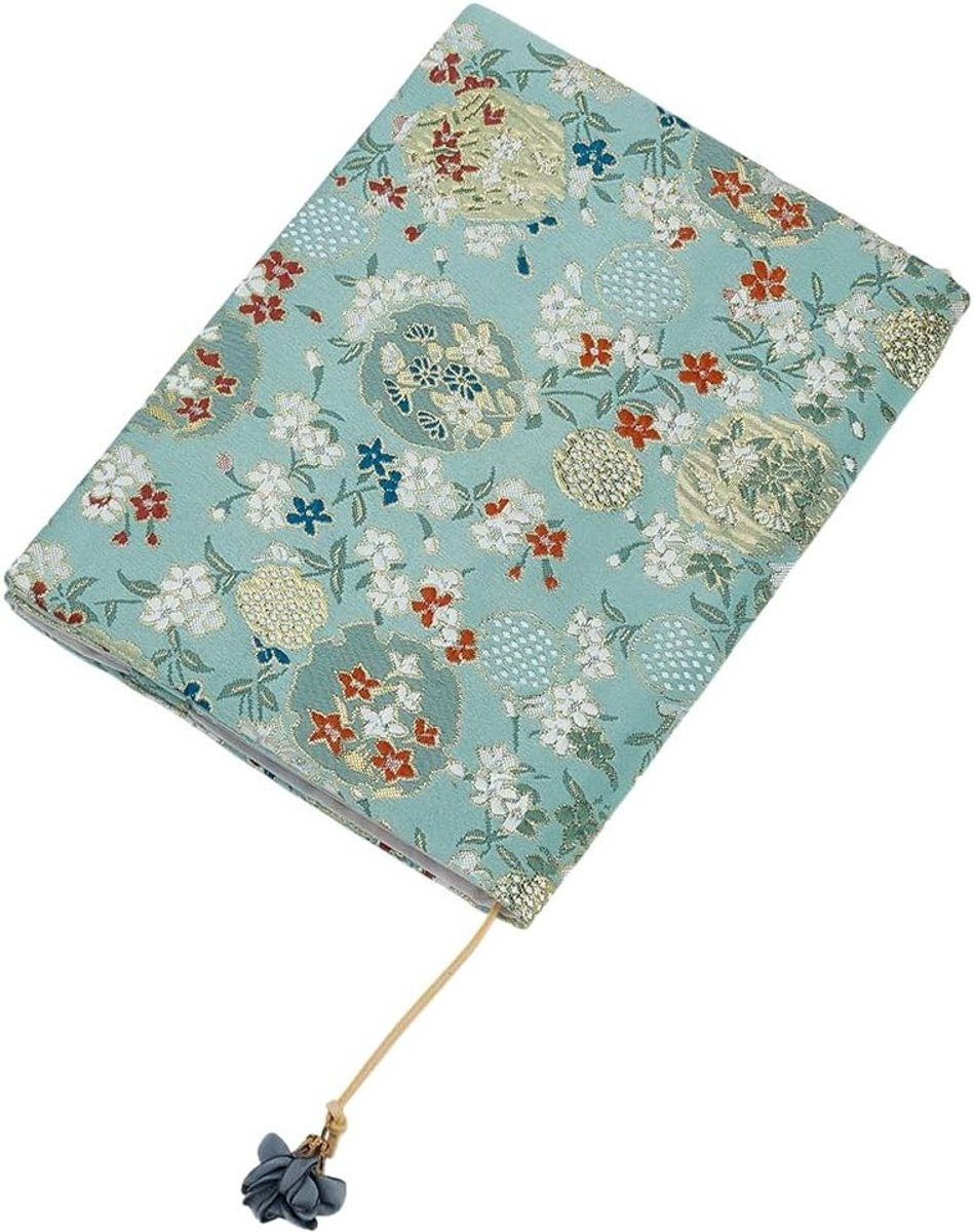 Paperback Boekomslag met Boekenlegger Touw - Draagbare A5 Polyester Bescherming met Bloemenpatroon voor School en Bibliotheek, 213x163mm Herbruikbare Rectangles