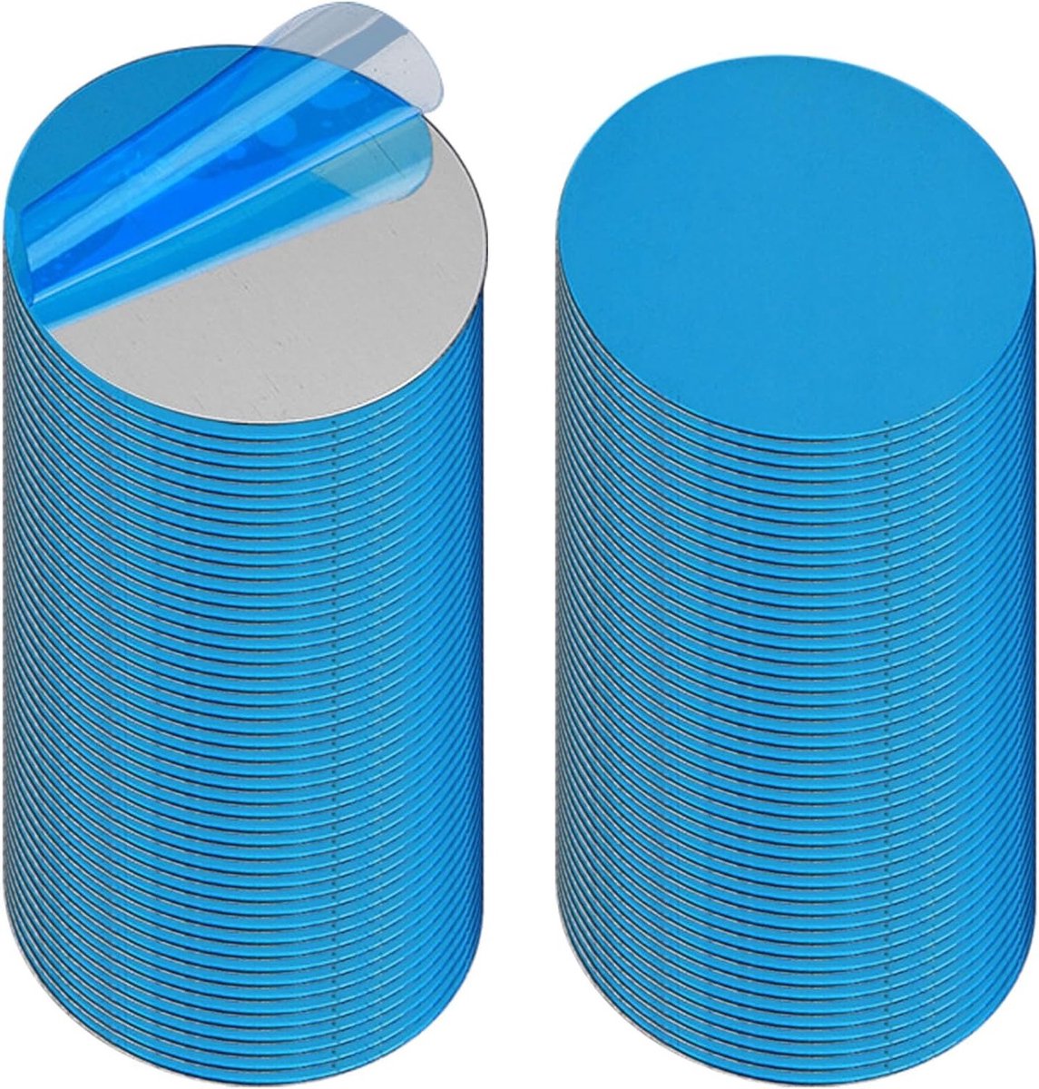 100 stuks 30mm witte zelfklevende metalen platen voor Tonie Shelf, magnetische stippen en smartphone accessoires