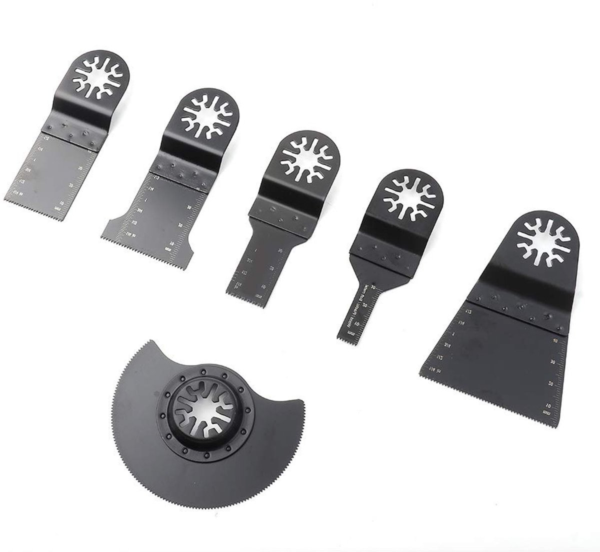 Zagenbladen Set van 6 Stuks voor Multitool, Geschikt voor Oscillerende Gereedschappen, Accessoires voor Houtbewerking en Verbouwing