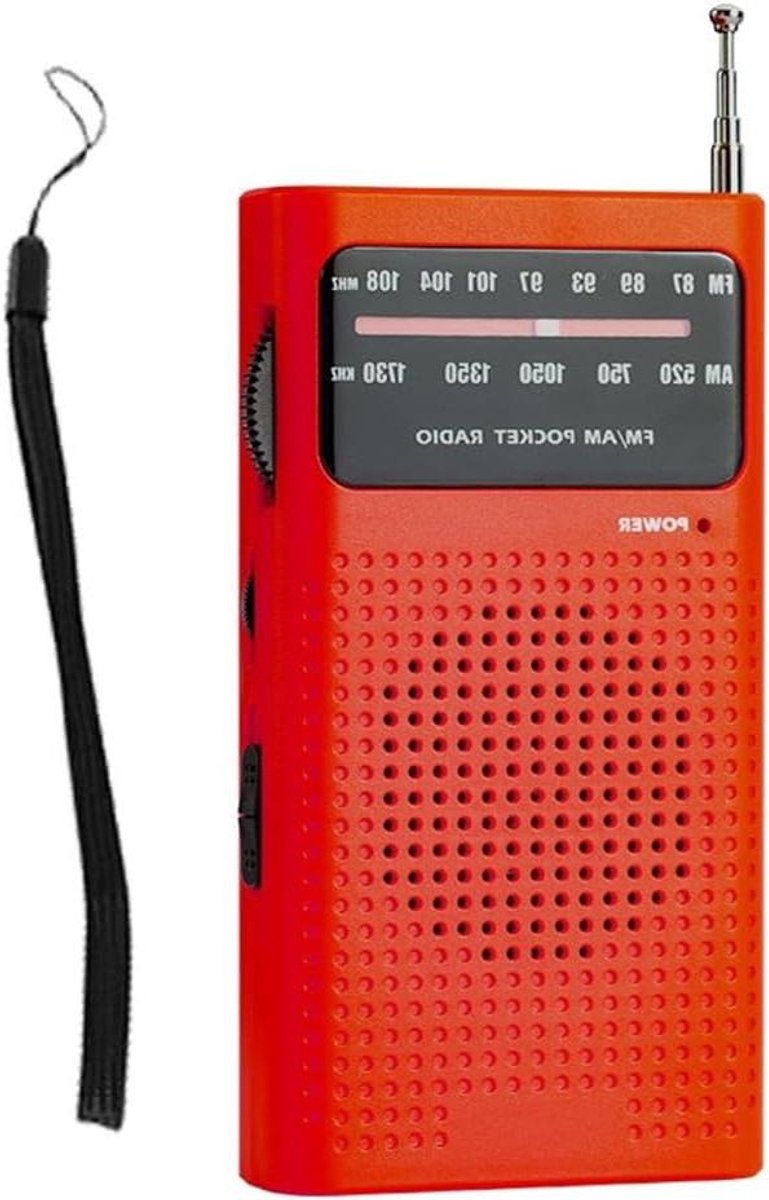 Draagbare AM FM Radio - Zakradio Mini Radio - Muziek Luisteren Buiten - Ingebouwde Luidspreker Wijzer