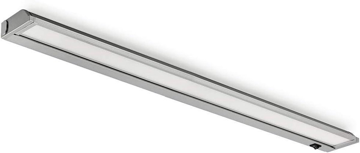 LED Verlichting met schakelaar - Ondergrondlamp veldlampondergrondlamp - Werkruimte Verlichten - 150° draaibare lampunit - 1210 mm - Zilver