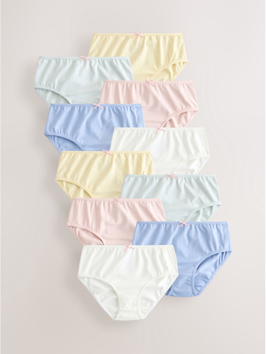 Next - Meisjes - Set van 10 slips - Grijs