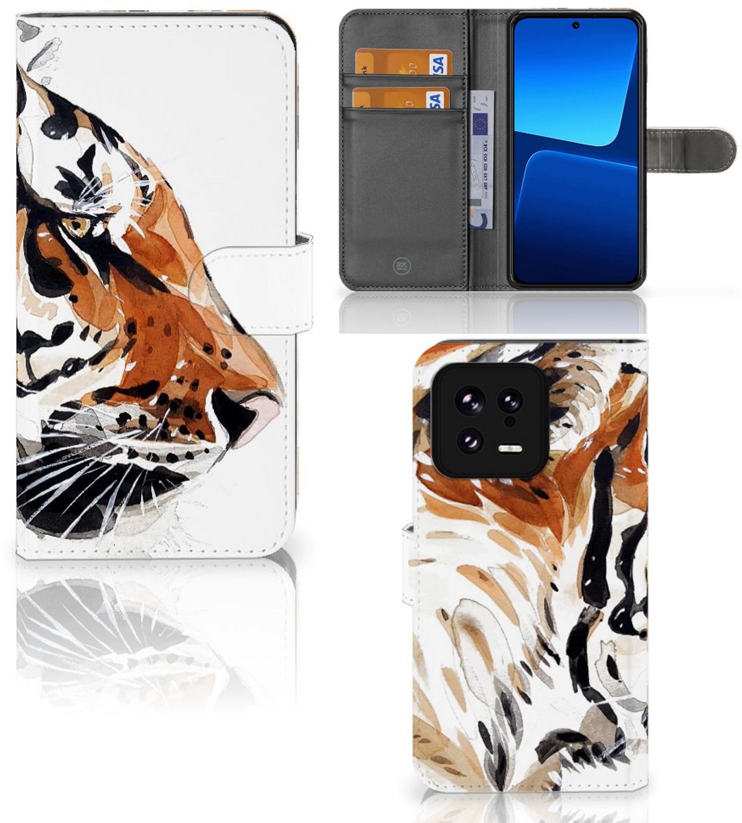 Hoesje Xiaomi 13 Watercolor Tiger