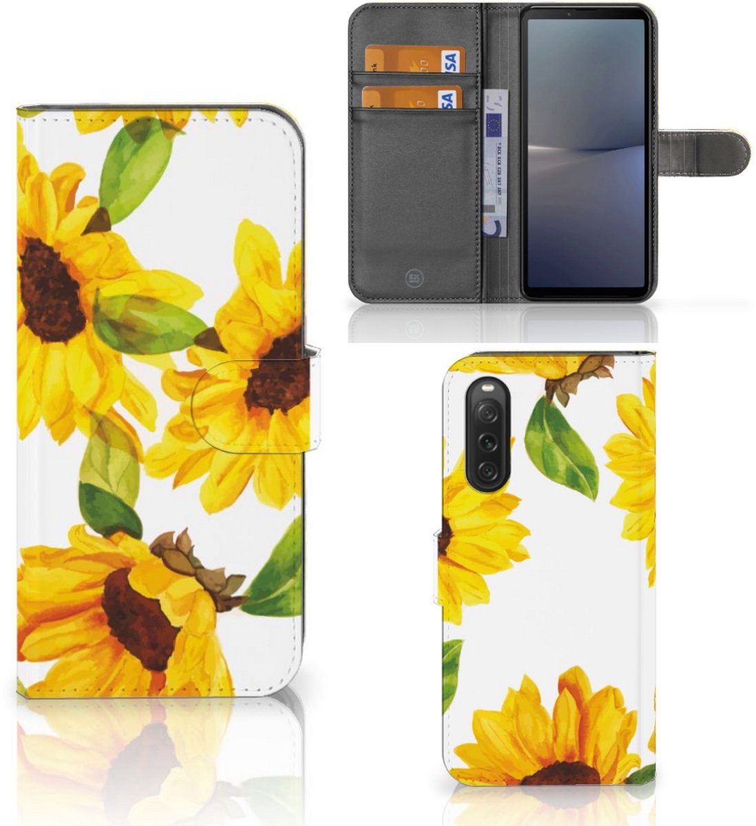 Hoesje voor Sony Xperia 10 V Zonnebloemen