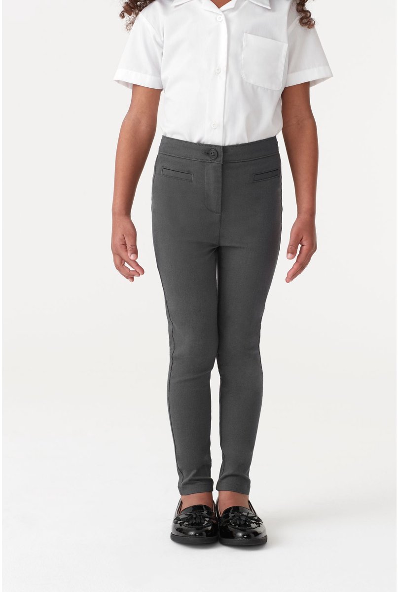 Next - Meisjes - Skinny stretchy schoolbork - Grijs