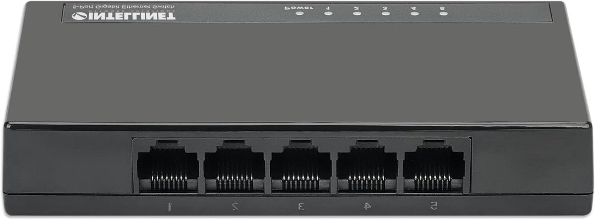 Gigabit Ethernet Switch - Netwerk Switch - Netwerk Uitbreiden - 5 Poorten - 1299997 x 849998 x 609999 cm - Zwart